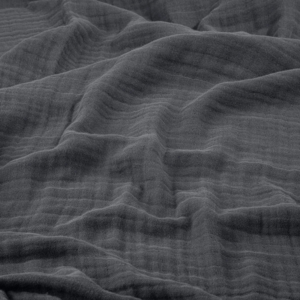asteroid grey muslin cocoon blanket