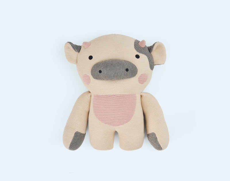 bearaby weighted stuffed cow 
