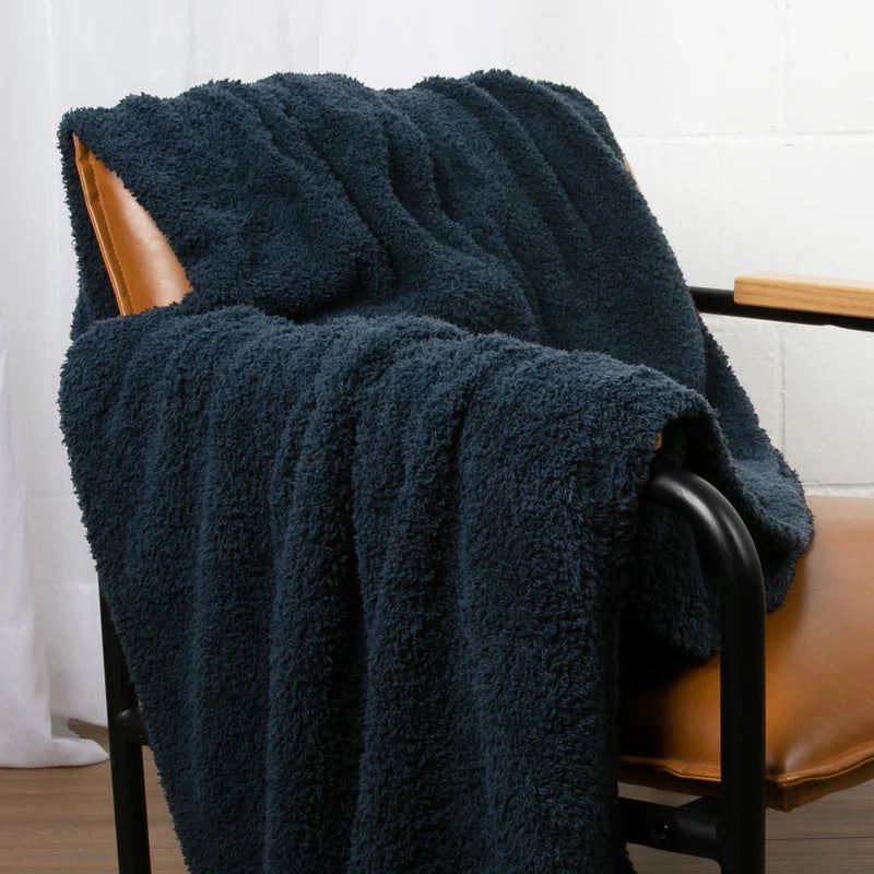 Cotton Weighted Blanket + Plushknit Throw