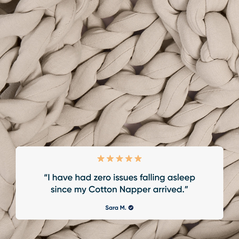 bearaby cotton driftwood blanket with 5 star reviews