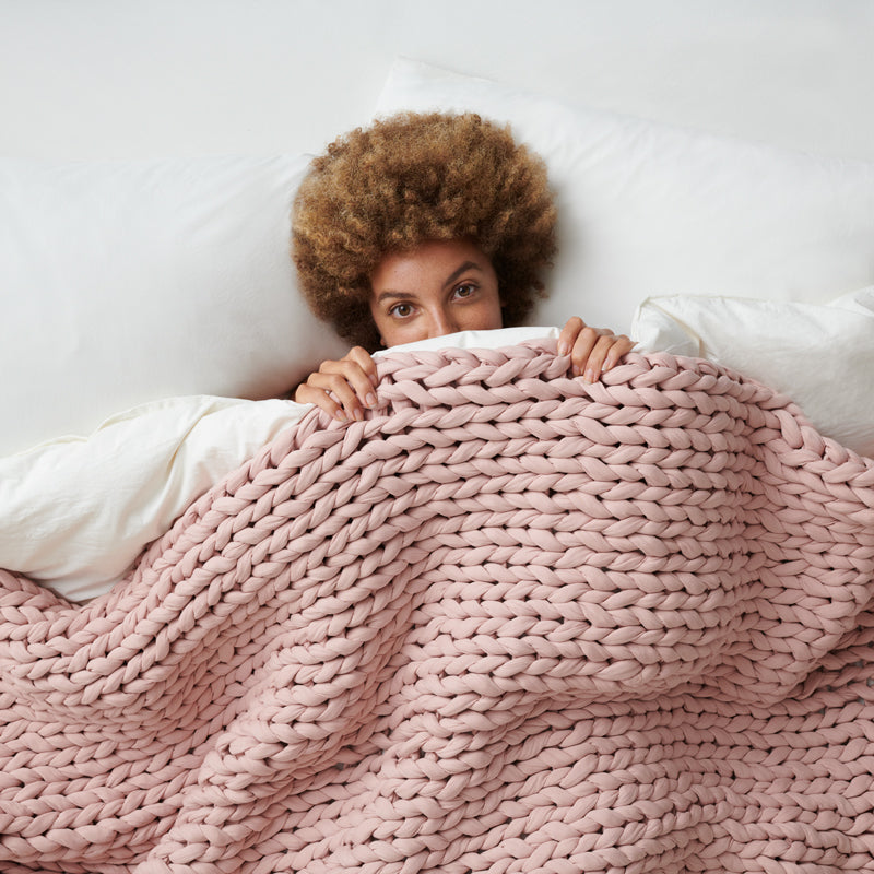 Chunky Knit Weighted Blanket