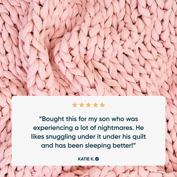 Evening Rose kids weighted blanket with a five-star review