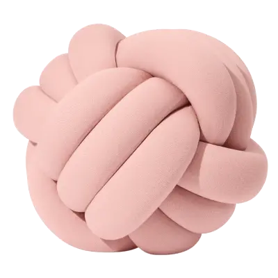 Pink knot pillow 2025