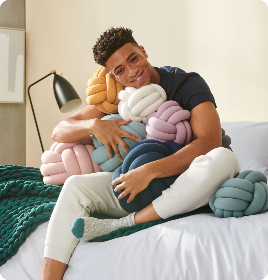 Sustainable Knot Pillows Perfect For Stress-Relief Hugget™