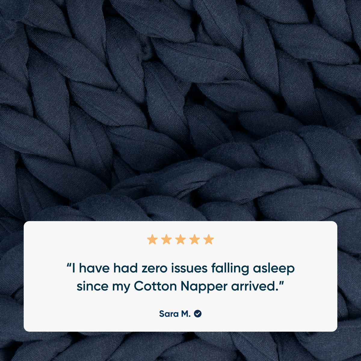Blue Weighted Blanket - Calming & cozy - Bearaby