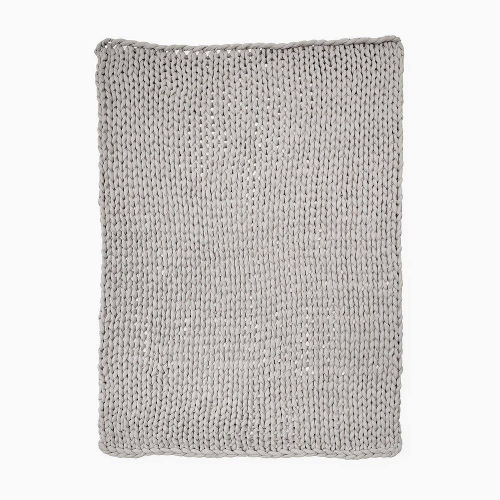 grey queen size weighted blanket for couples by bearaby