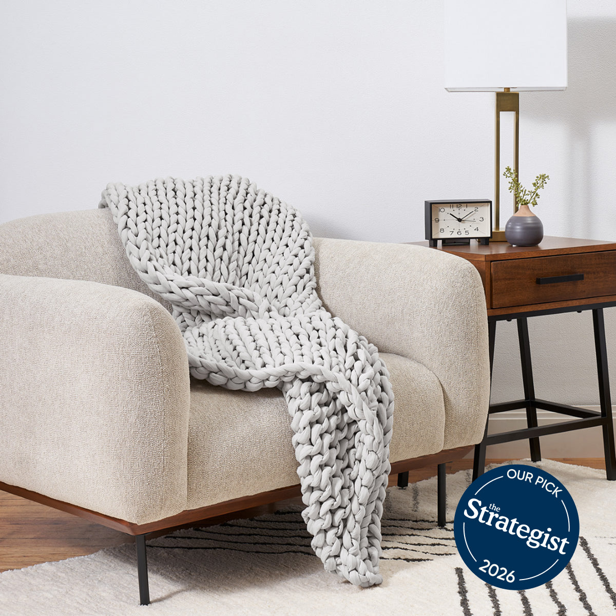 【Y】Bearaby Cotton Napper 加重ブランケット約7kg Bearaby® Weighted Blanket - 100% Cotton Knitted Weighted Blanket