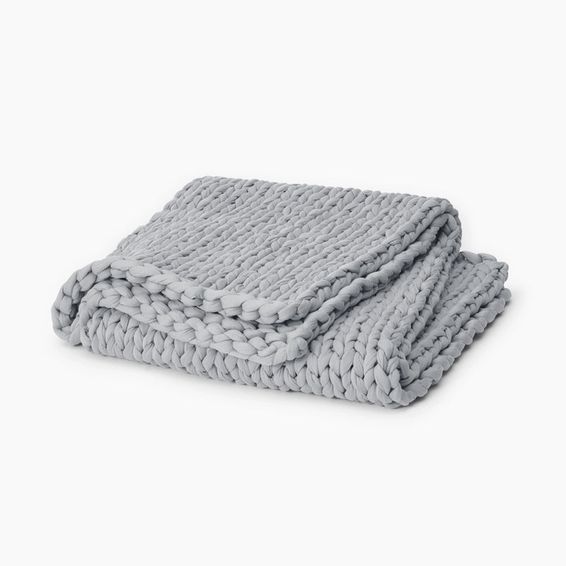 Pebble Grey cooling weighted blanket
