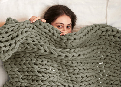 Chunky Knit Blanket Used Bearaby Blanket Cooling Weighted Blanket