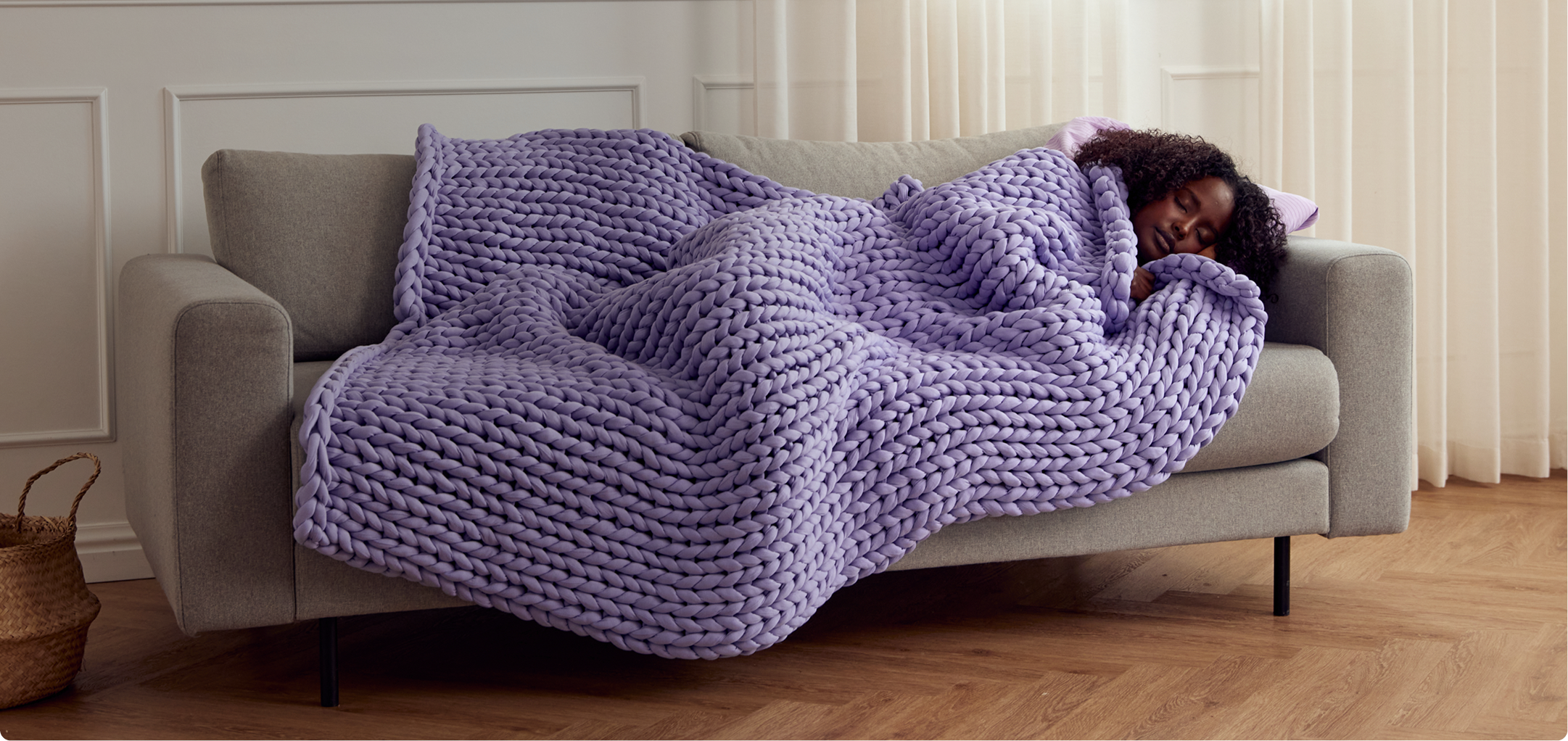 Hero purple sofa