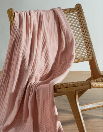 Muslin throw blanket