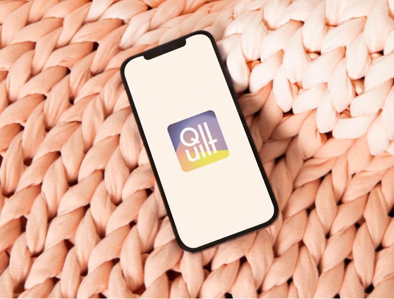 Quilt with phone