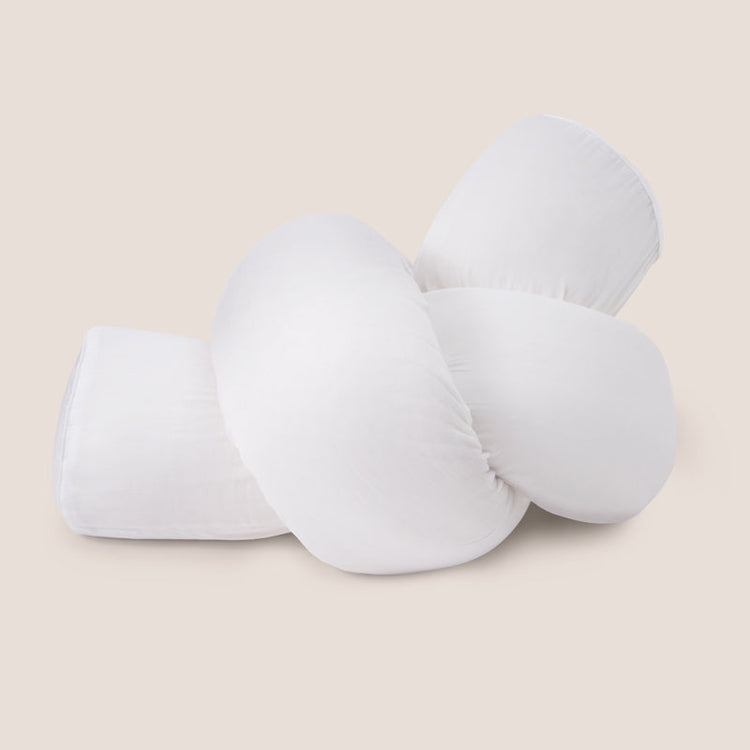 white pregnancy pillow