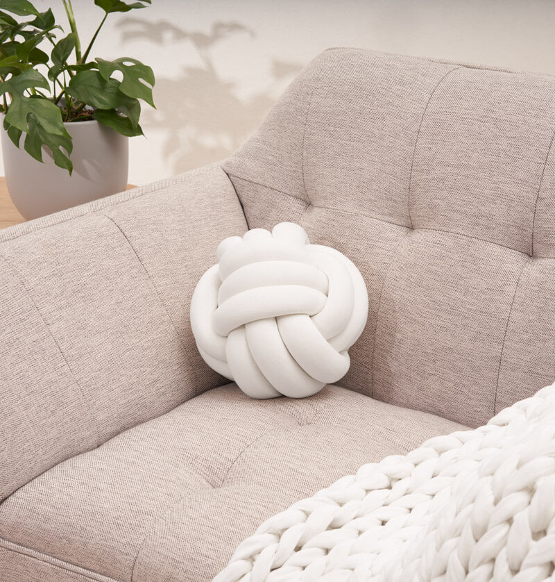 bearaby cloud white knot pillows