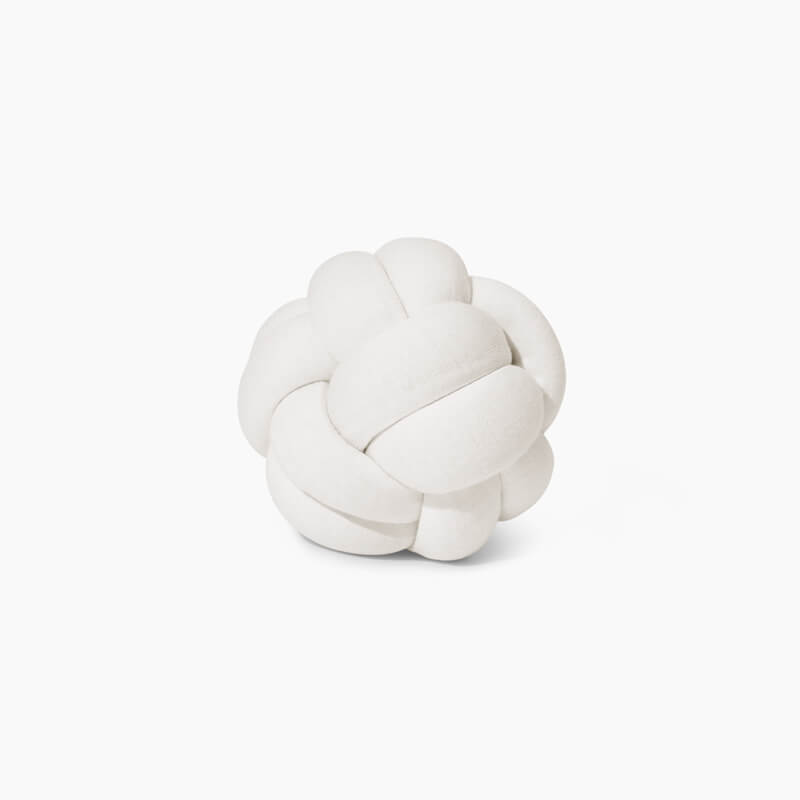 Cloud white small knot pillow
