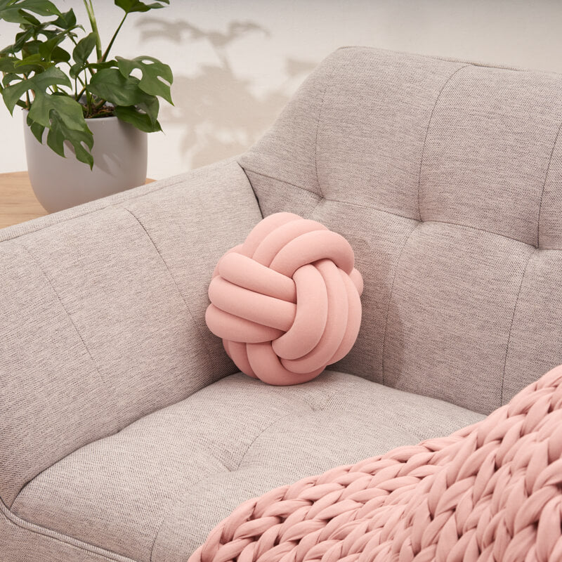 evening rose - knot pillow decor