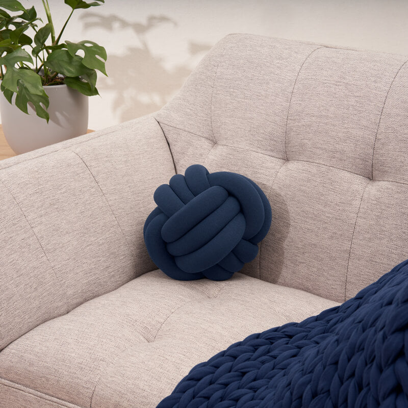 Bearaby knot decorative pillow
