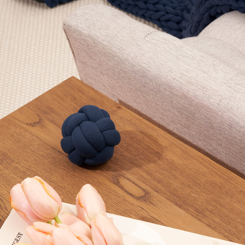 Small knot ball pillow
