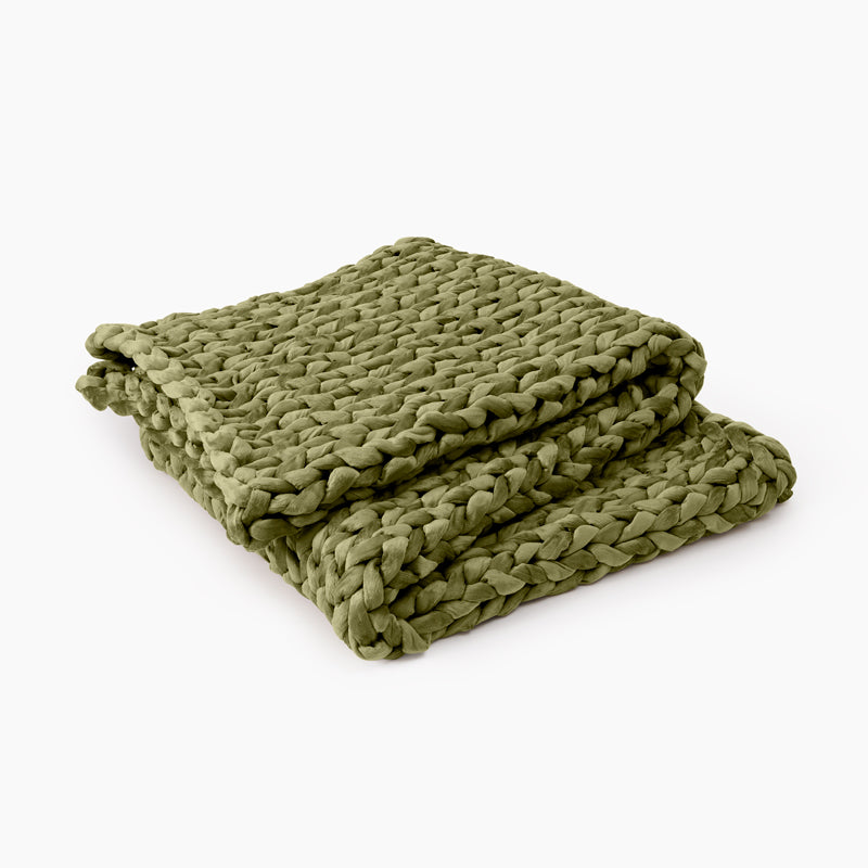 Knit Blanket Bearaby Napper Amazon Green Weighted Blanket